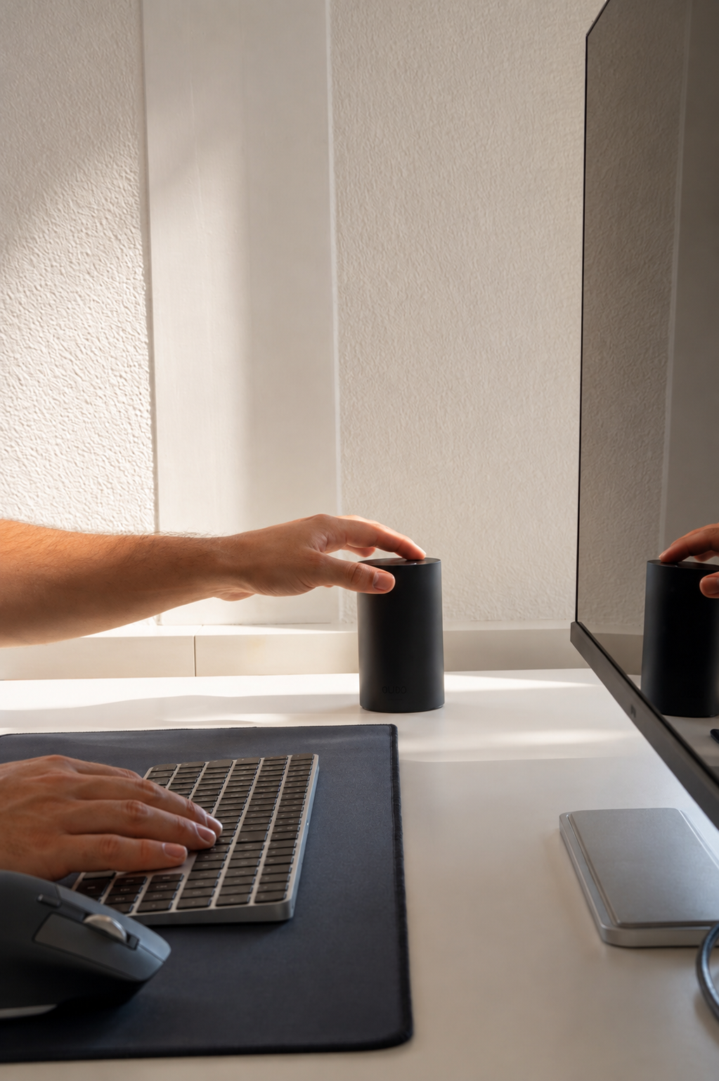 Ätherische Öle und OUDO Diffuser im Homeoffice